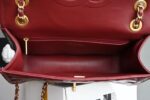 Chanel Classic Flap Bag Red Gold