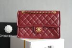 Chanel Classic Flap Bag Red Gold