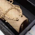 Chanel Classic Flap Bag Beige Gold