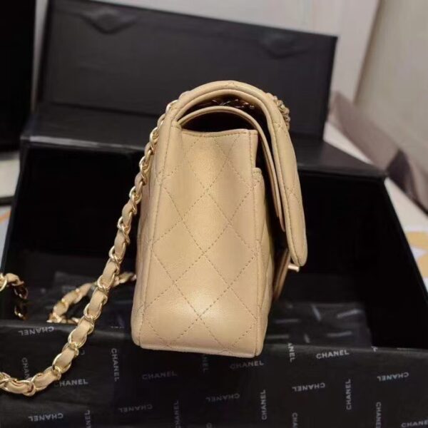 Chanel Classic Flap Bag Beige Gold