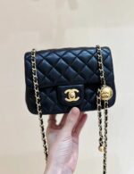 Chanel Gold Ball Bag Black Gold Ball