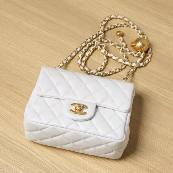 Chanel Gold Ball Bag White Gold Ball