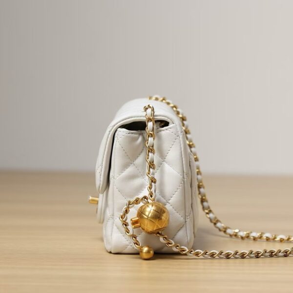 Chanel Gold Ball Bag White Gold Ball
