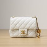 Chanel Gold Ball Bag White Gold Ball