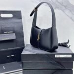 YSL Shoulder Bag Black Gold
