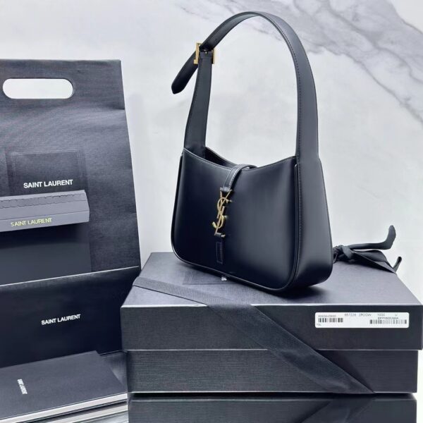 YSL Shoulder Bag Black Gold