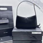 YSL Shoulder Bag Black Gold