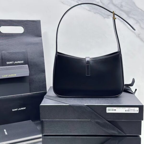 YSL Shoulder Bag Black Gold