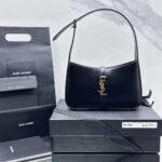 YSL Shoulder Bag Black Gold