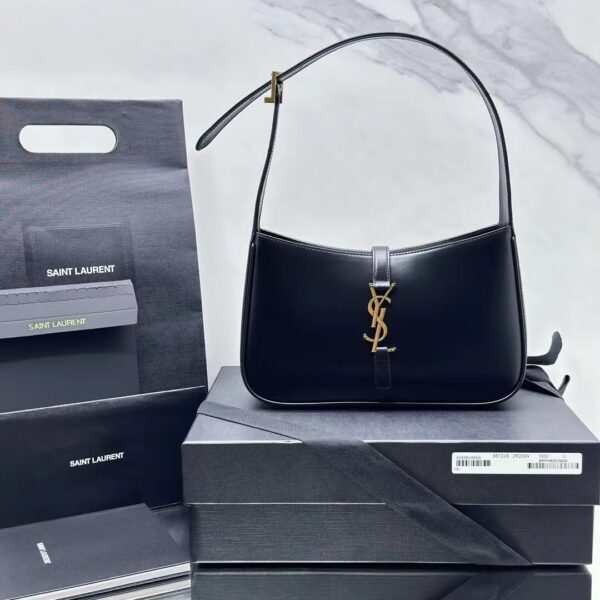 YSL Shoulder Bag Black Gold