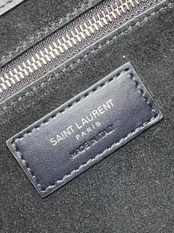 YSL Shoulder Bag Black Silver