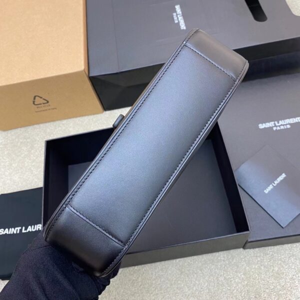 YSL Shoulder Bag Black Silver