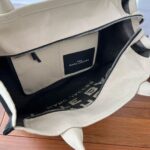 Marc Jacobs Canvas Tote Bag Black Edge Canvas Canvas