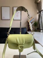 Coach Shoulder Bag Large Light Green