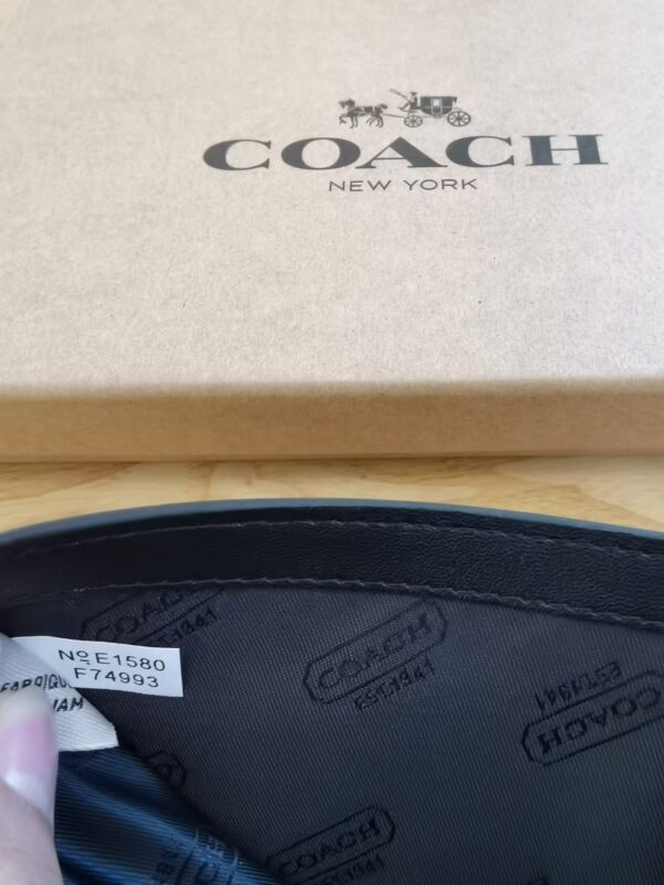 Coach Small Wallet Black Print