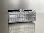 Balenciaga Hourglass Bag Dark Gray Gray Silver Silver Logo