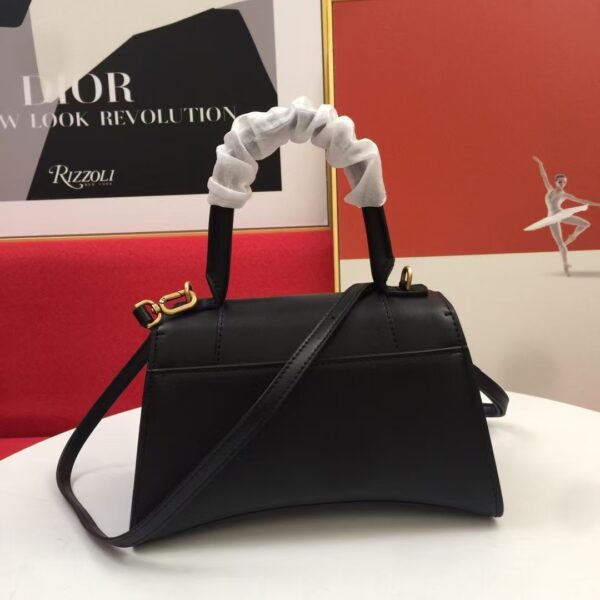 Balenciaga Hourglass Bag Smooth Black Gold