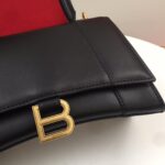 Balenciaga Hourglass Bag Smooth Black Gold