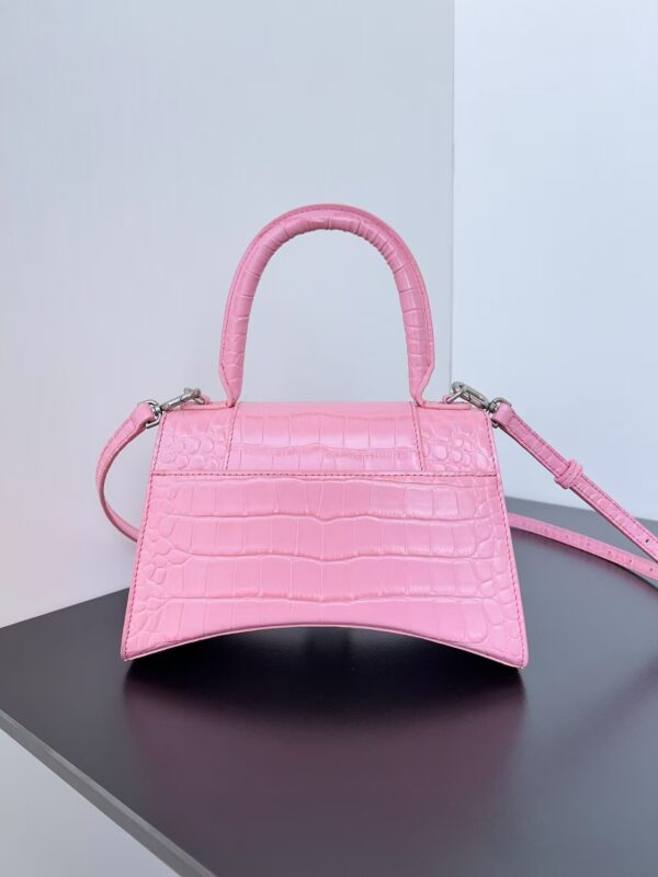 Balenciaga Hourglass Bag Nude Pink Pink Silver Silver Logo