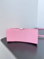 Balenciaga Hourglass Bag Nude Pink Pink Silver Silver Logo