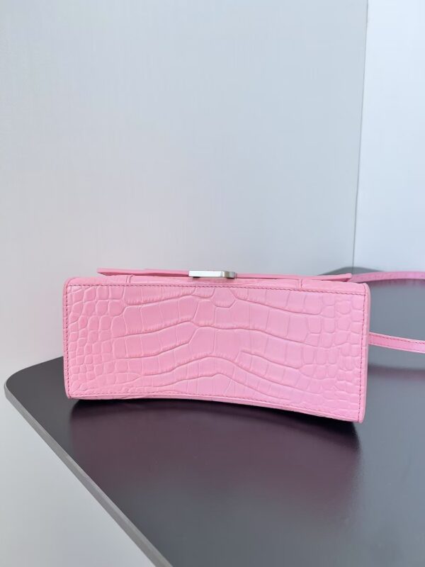 Balenciaga Hourglass Bag Nude Pink Pink Silver Silver Logo