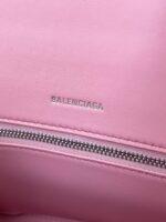 Balenciaga Hourglass Bag Nude Pink Pink Silver Silver Logo