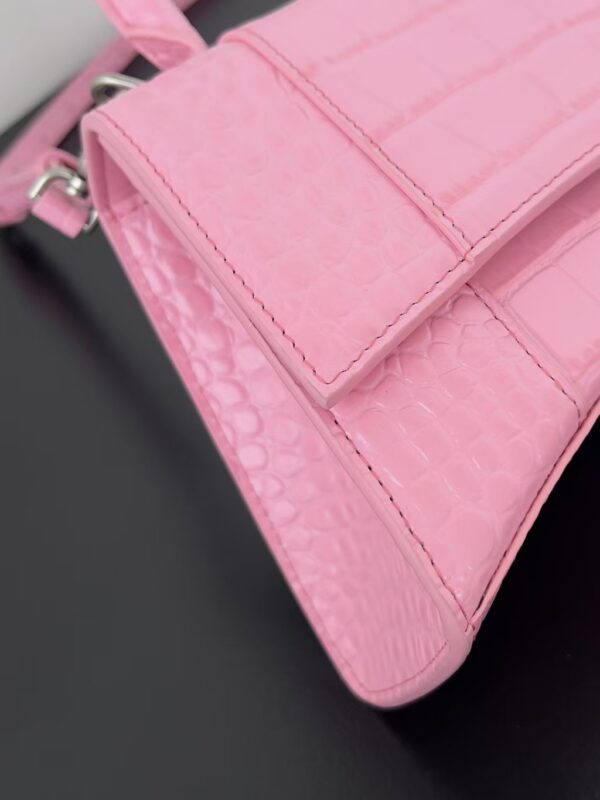 Balenciaga Hourglass Bag Nude Pink Pink Silver Silver Logo