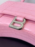 Balenciaga Hourglass Bag Nude Pink Pink Silver Silver Logo