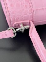 Balenciaga Hourglass Bag Nude Pink Pink Silver Silver Logo