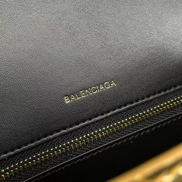 Balenciaga Hourglass Bag Gold Gold Logo