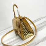 Balenciaga Hourglass Bag Gold Gold Logo