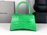 Balenciaga Hourglass Bag Light Green Green Silver Silver Logo