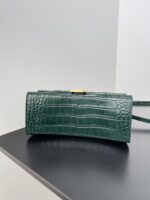 Balenciaga Hourglass Bag Dark Green Green Gold Gold Logo