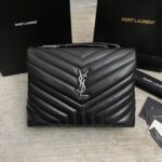 YSL Loulou Bag Black Silver
