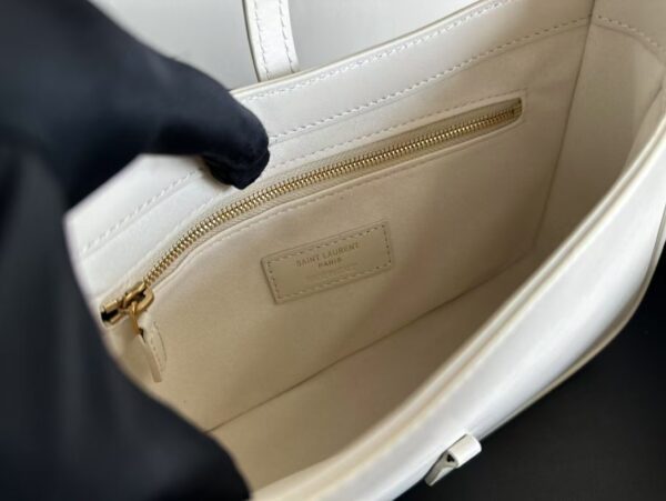 YSL Shoulder Bag White Gold