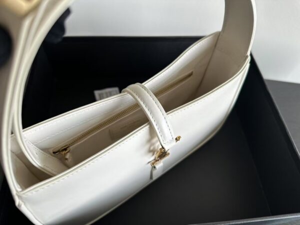 YSL Shoulder Bag White Gold