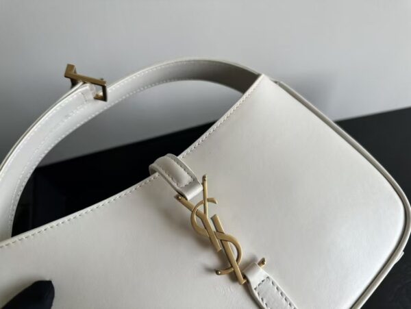 YSL Shoulder Bag White Gold