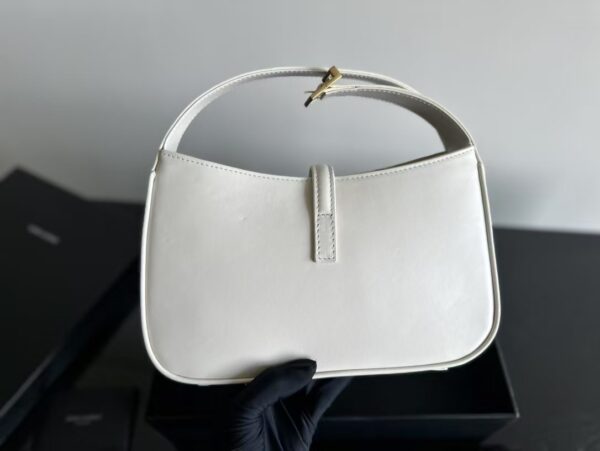 YSL Shoulder Bag White Gold