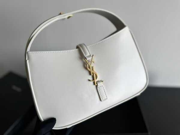 YSL Shoulder Bag White Gold