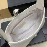 YSL Shoulder Bag White Silver