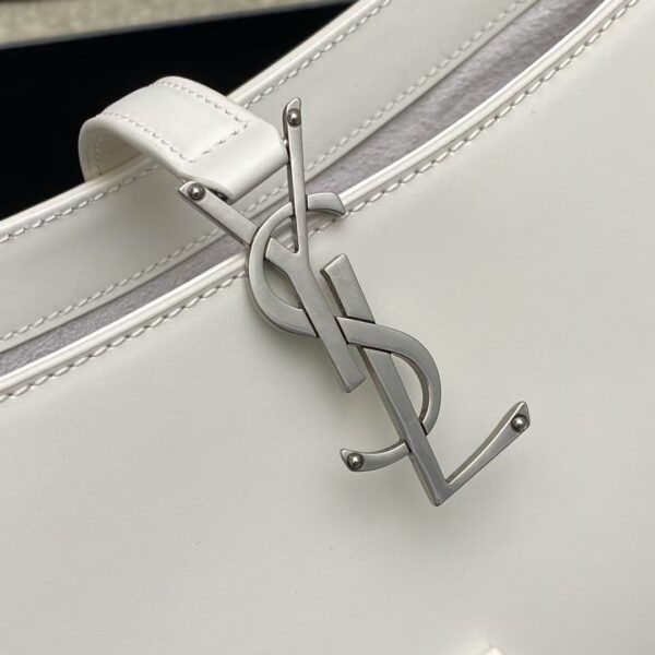 YSL Shoulder Bag White Silver