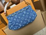 Louis Vuitton Denim Shoulder Bag Denim Light Blue Canvas