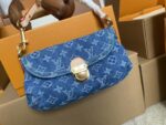 Louis Vuitton Denim Shoulder Bag Denim Light Blue Canvas