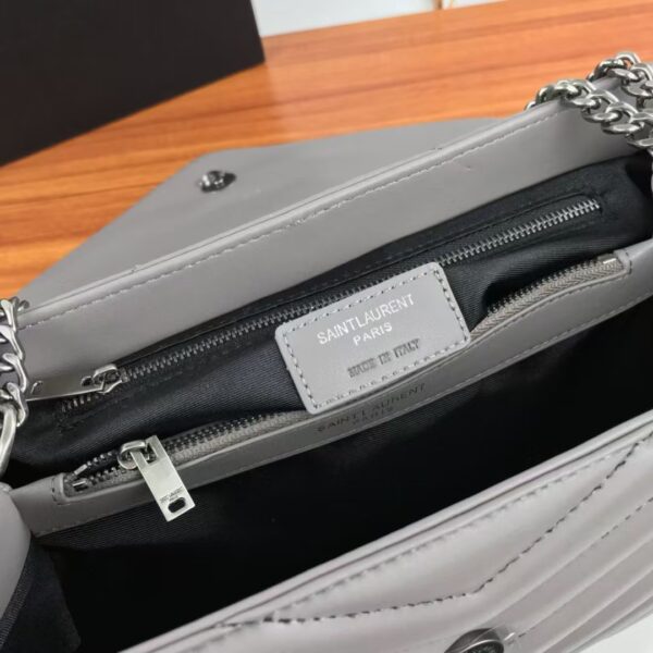 YSL Loulou Bag Gray Silver