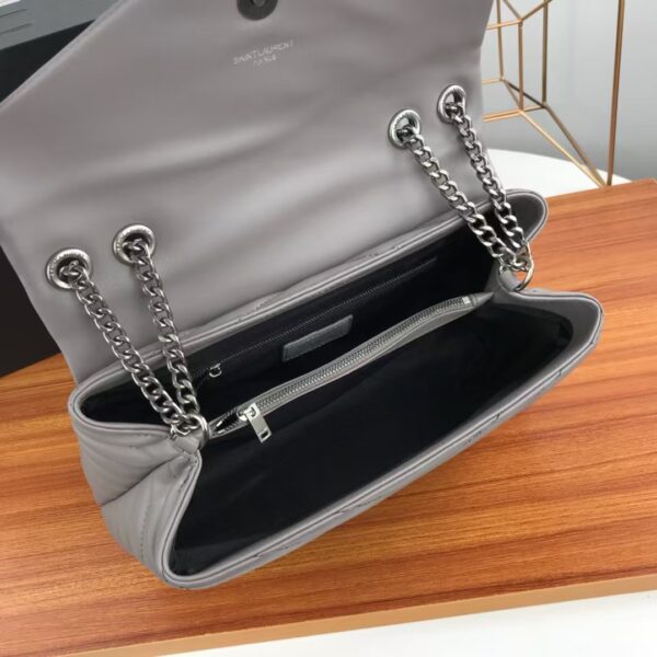 YSL Loulou Bag Gray Silver