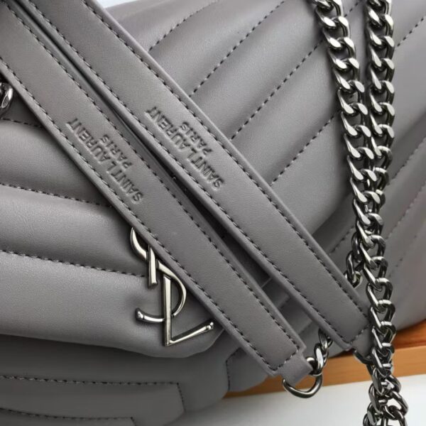 YSL Loulou Bag Gray Silver