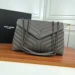 YSL Loulou Bag Gray Silver