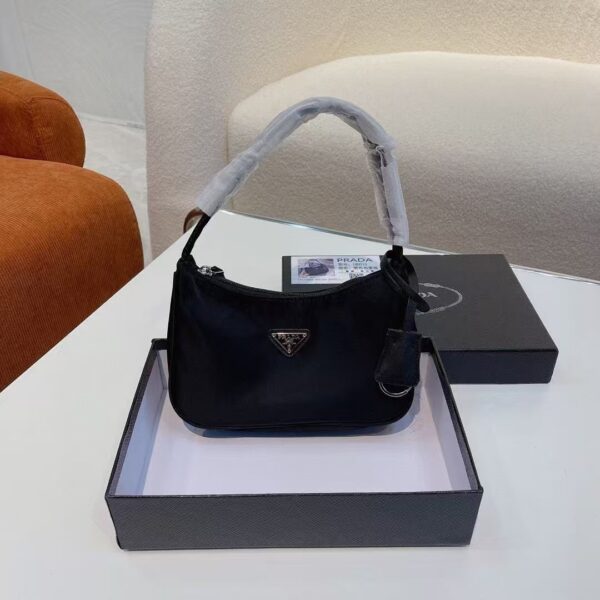 Prada Nylon Shoulder Bag Black Nylon