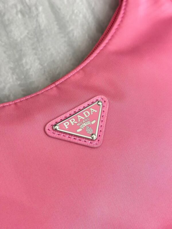 Prada Nylon Shoulder Bag Rose Red Nylon