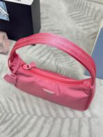 Prada Nylon Shoulder Bag Rose Red Nylon